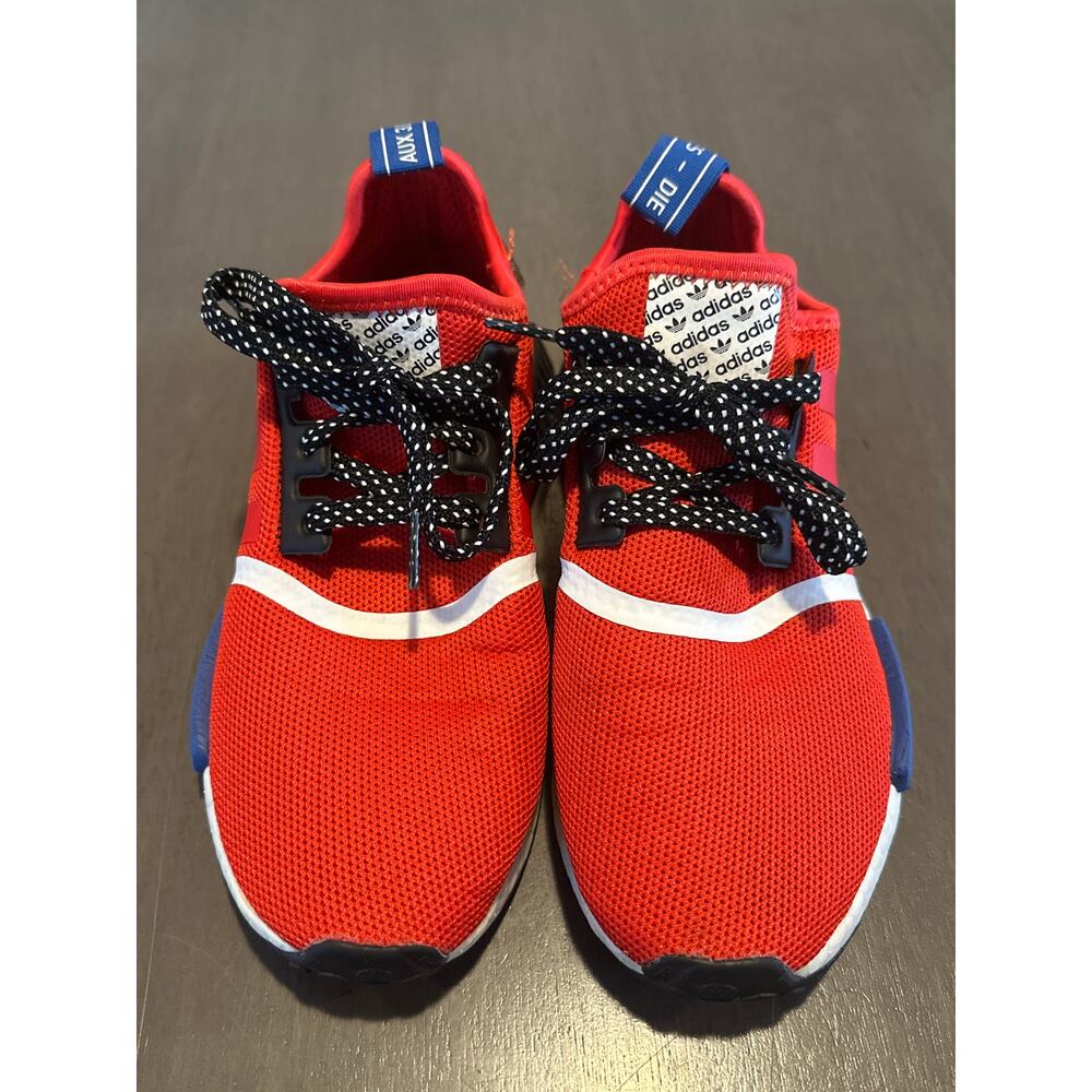 Adidas NMD R1 FV5330 Shoes Transmission Pack Red Blue Black Boys Size 5 1/2 - Picture 2 of 7